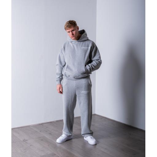 LDN HOODIE MELANGE GREY